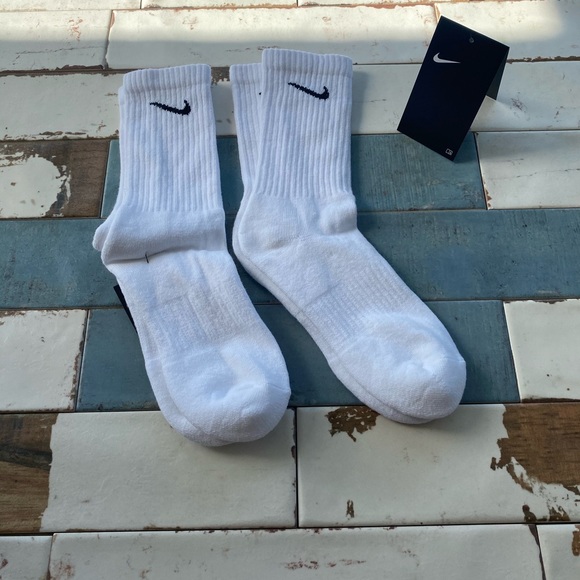 Nike everyday white crew cushioned thick cotton socks 1 pair mens woman… - Picture 6 of 6